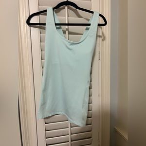 Athleta mint tank with built in shelf bra